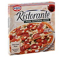 Dr. Oetker Virtuoso Pizza Thin Crust Pepperoni Pesto Frozen - 12.7 Oz