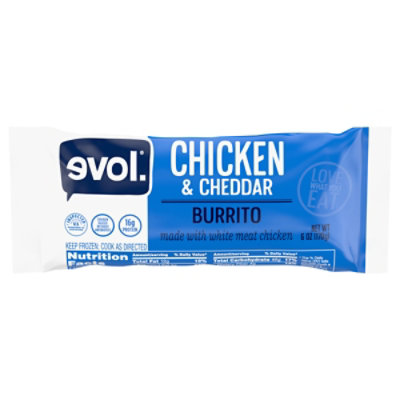 Evol Foods Chicken Bean Rice Burrito - 6 Oz - Image 2