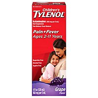 Tylenol Childrens Acetaminophen Suspension Grape Splash - 4 Fl. Oz. - Image 3