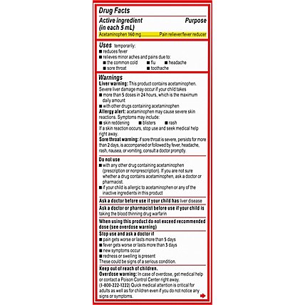Tylenol Childrens Acetaminophen Suspension Grape Splash - 4 Fl. Oz. - Image 5