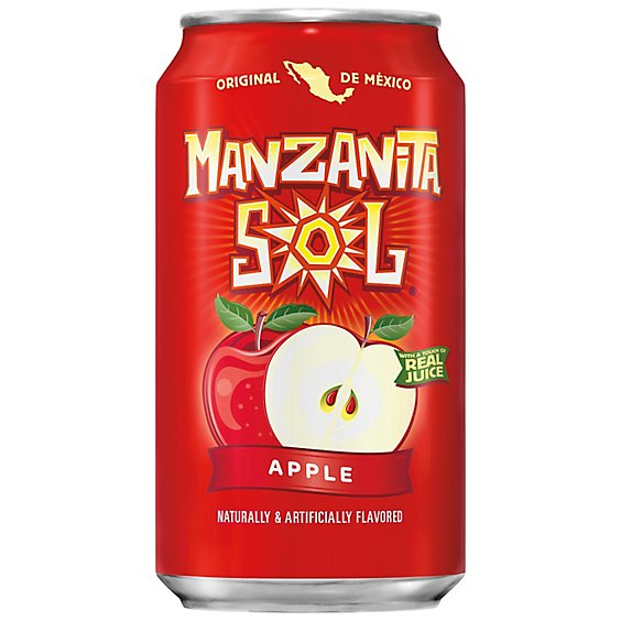 Sol Soda Manzanita Apple - 12 Fl. Oz.