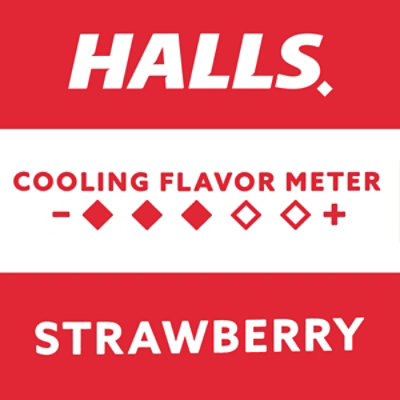 Halls Cough Drops Strawberry Stick - 9 Drops - Image 3