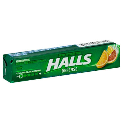 Halls Defense Drops 100% Vitamin C Assorted Citrus - 9 Drops - Image 1