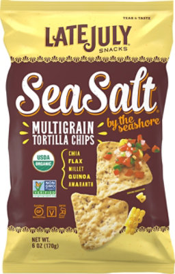 Late July Snacks Sea Salt by the Seashore Multigrain Tortilla Chips - 6 Oz - Image 2