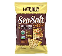 Late July Snacks Tortilla Chips Organic Multigrain Sea Salt - 6 Oz