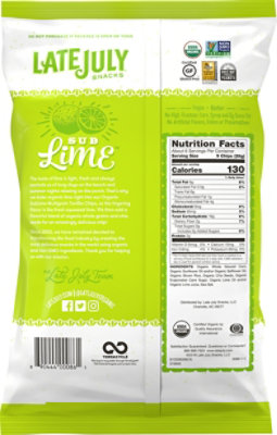 Late July Snacks Tortilla Chips Organic Multigrain Sub Lime - 5.5 Oz - Image 6
