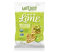 Late July Snacks Tortilla Chips Organic Multigrain Sub Lime - 5.5 Oz