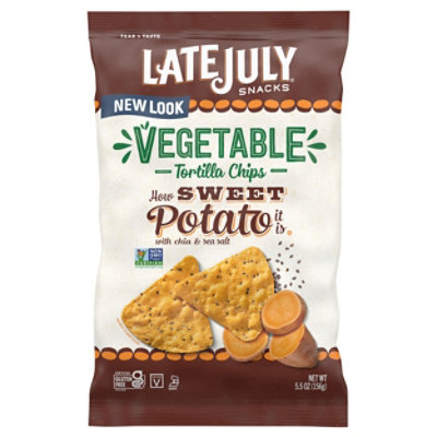 Late July Snacks Tortilla Chips Organic Multigrain How Sweet Potato It Is - 5.5 Oz - Image 3