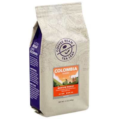 The Coffee Bean & Tea Leaf Coffee Ground Medium Roast Colombia Narino - 12 Oz