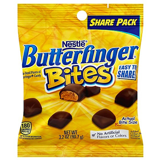 Butterfinger Candy Bites King Size - 3.2 Oz