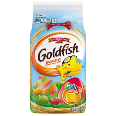 Pepperidge Farm Goldfish Baked Snack Crackers Colors Cheddar - 6.6 Oz - Image 3