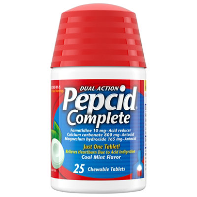 Pepcid Complete Cool Mint Chewable Tablets - 25 Count - Image 4