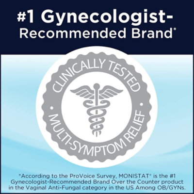 Monistat Vaginal Antifungal 1-Day Treatment Ovule Cure Itch Relief Maximum Strength - 0.32 Oz - Image 3