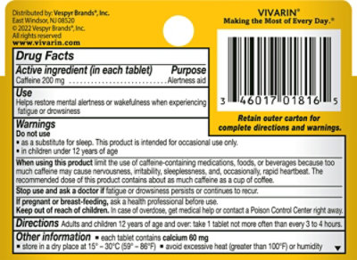 Vivarin Caffeine Alertness Aid - 16 Count - Image 5