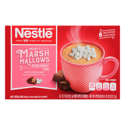 Nestle Cocoa Mix Hot Rich Milk Chocolate Flavor Mini Marshmallows - 6-0 ...