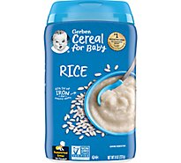 Gerber 1st Foods Rice Baby Cereal Canister - 8 Oz