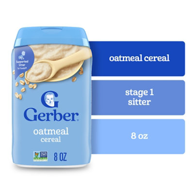 Gerber 1st Foods Grain & Grow Oatmeal Baby Cereal Canister - 8 Oz