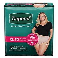 Depend FIT FLEX Womens Adult Incontinence Underwear Maximum Absorbency Extra Large - 15 Count - Image 8