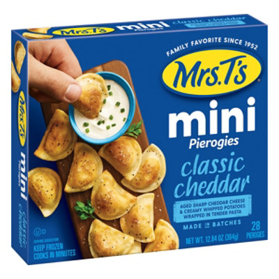 Mrs. T's Classic Cheddar MINI Pierogies - 28 Count - Image 1