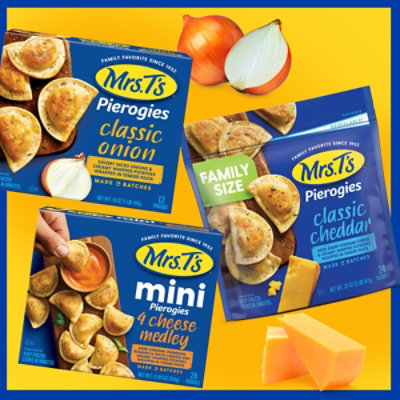 Mrs. T's Classic Cheddar MINI Pierogies - 28 Count - Image 3