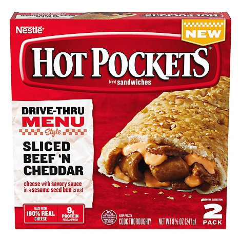Hot Pockets Sandwiches Croissant Crust Philly Steak & Cheese 2 Count - 9 Oz
