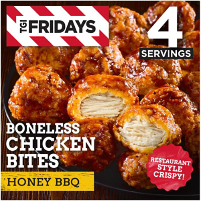 TGI Fridays Chicken Bites Honey BBQ Sauce Boneless - 15 Oz - Image 1