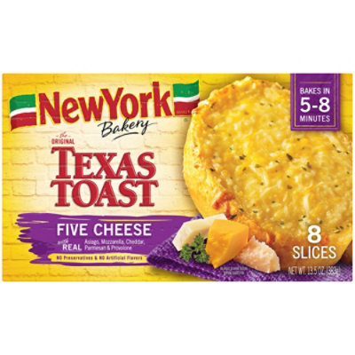 New York Bakery Texas Toast Five Cheese 8 Count - 13.5 Oz