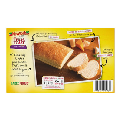 New York Bakery Texas Toast Five Cheese 8 Count - 13.5 Oz - Image 6