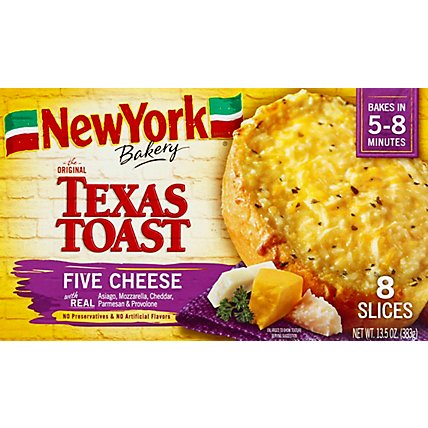 New York Bakery Texas Toast Five Cheese 8 Count - 13.5 Oz - Image 2
