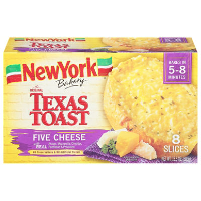 New York Bakery Texas Toast Five Cheese 8 Count - 13.5 Oz