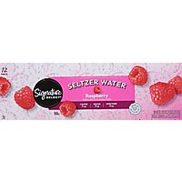 Signature SELECT Water Seltzer Raspberry Flavored - 12-12 Fl. Oz. - Image 3