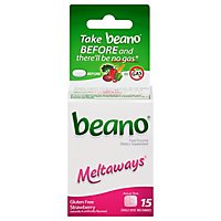 beano Meltaways Food Enzymes Strawberry - 15 Count - Image 1