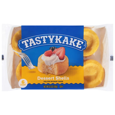 Tastykake Dessert Shells Yellow Sponge Cake Dessert Cups - 6 Count - Image 3