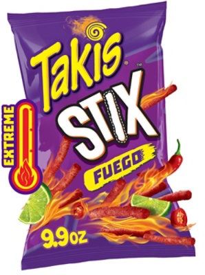 Takis Stix Fuego Hot Chili Pepper & Lime Corn Chips - 9.9 Oz