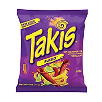 Barcel Takis Tortilla Chips Fuego Hot Chili Pepper & Lime - 4 Oz - Image 1