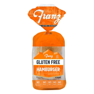 Franz Hamburger Buns Gluten Free 4 Count - 12 Oz - Image 1