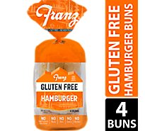 Franz Hamburger Buns Gluten Free 4 Count - 12 Oz
