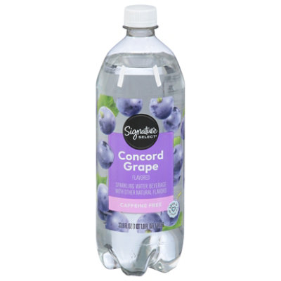 Signature SELECT Concord Grape Sparkling Water - 1 Liter