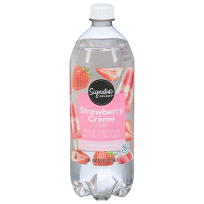 Signature SELECT Water Sparkling Strawberry Creme - 1 Liter