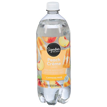 Signature SELECT Water Sparkling Peach Creme - 1 Liter - Image 1