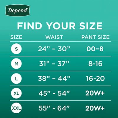 Depend Fresh Protection Adult Large Blush Absorbency Incontinence Underwear - 17 Count - Image 2