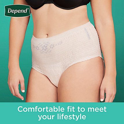Depend FIT-FLEX Adult Incontinence Underwear for Women - 17 Count - Image 6