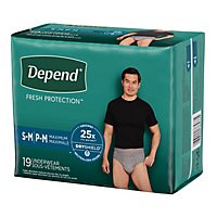 Depend FIT-FLEX Adult Incontinence Underwear for Men Maximum Absorbency Small Medium - 19 Count - Image 9