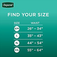 Depend FIT-FLEX Adult Incontinence Underwear for Men Maximum Absorbency Small Medium - 19 Count - Image 3