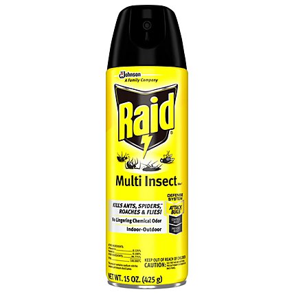 Raid Multi Insect Killer Insecticide Aerosol Spray - 15 Oz - Image 1