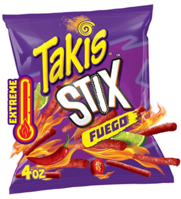 Takis Stix Fuego Hot Chili Pepper & Lime Corn Chips - 4 Oz - Image 1