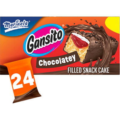 Marinela Gansito Strawberry and Creme Filled Snack Cakes 76 Oz