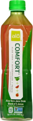 alo COMFORT Aloe Vera Juice Drink Watermelon + Peach - 16.9 Fl. Oz. - Image 5