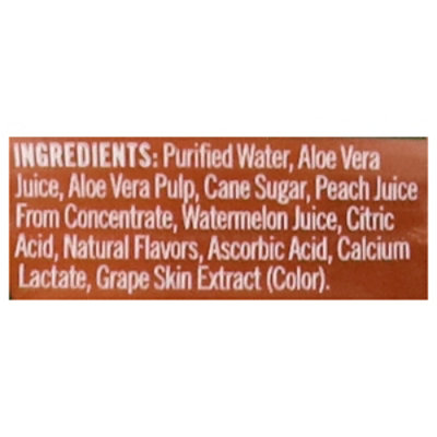 alo COMFORT Aloe Vera Juice Drink Watermelon + Peach - 16.9 Fl. Oz. - Image 4