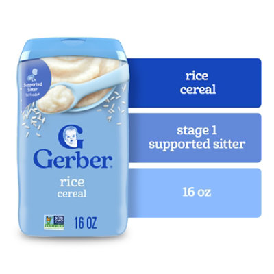 Gerber 1st Foods Rice Baby Cereal Canister - 16 Oz - Image 1